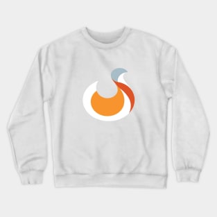 Bustard minimal bird Crewneck Sweatshirt